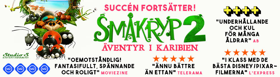 Banner för biofilmen Småkryp 2 (Studio S Entertainment)