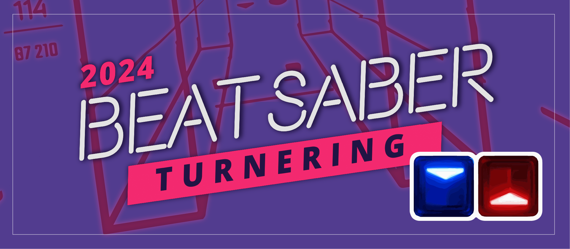 Annonsbild för Beat Saber-turnering.