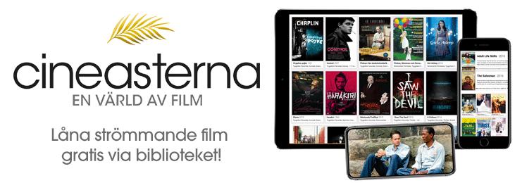 Cineasterna - en värld av film. Låna strömmande film gratis via biblioteket!