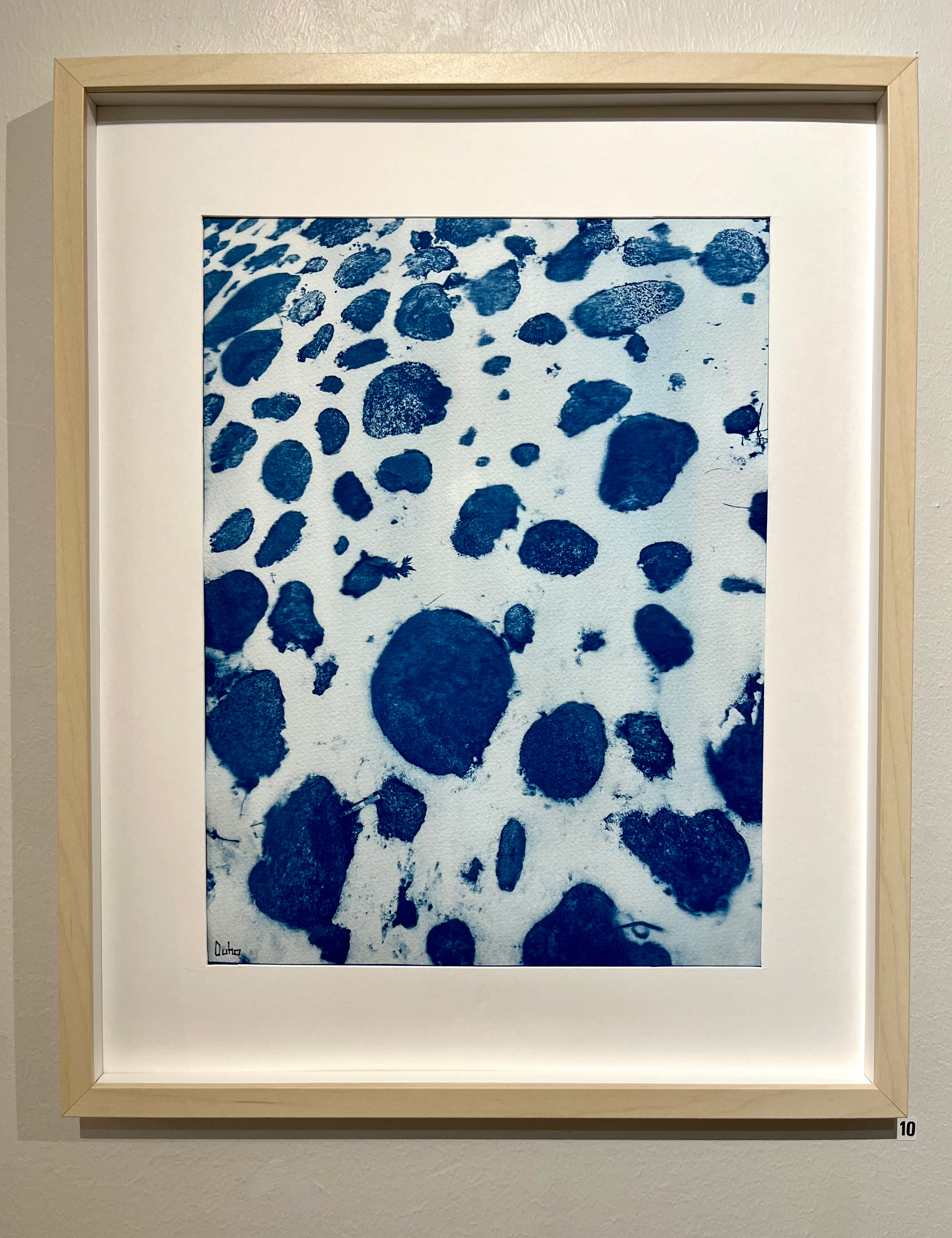 cyanotypi på akvarellpapper, 40x50cm	1000kr