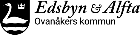 Ovanåkers kommun logotyp svartvit