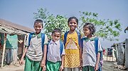skolbarn i Myanmar
