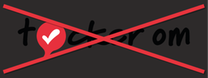 "Tycker om"-märke med svart text mot mörk bakgrund med ett rött kryss över
