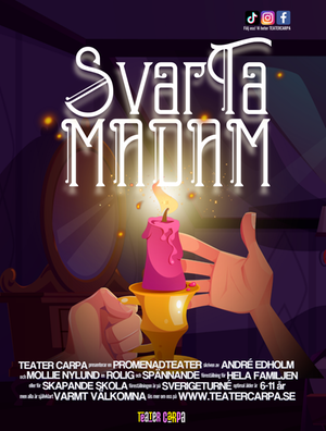 Affisch till teaterföreställningen Svarta Madam.