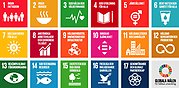 Ikoner för de 17 globala målen